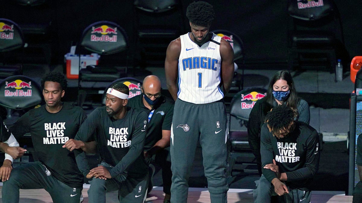 The NBA returns, but its racial justice messaging does not