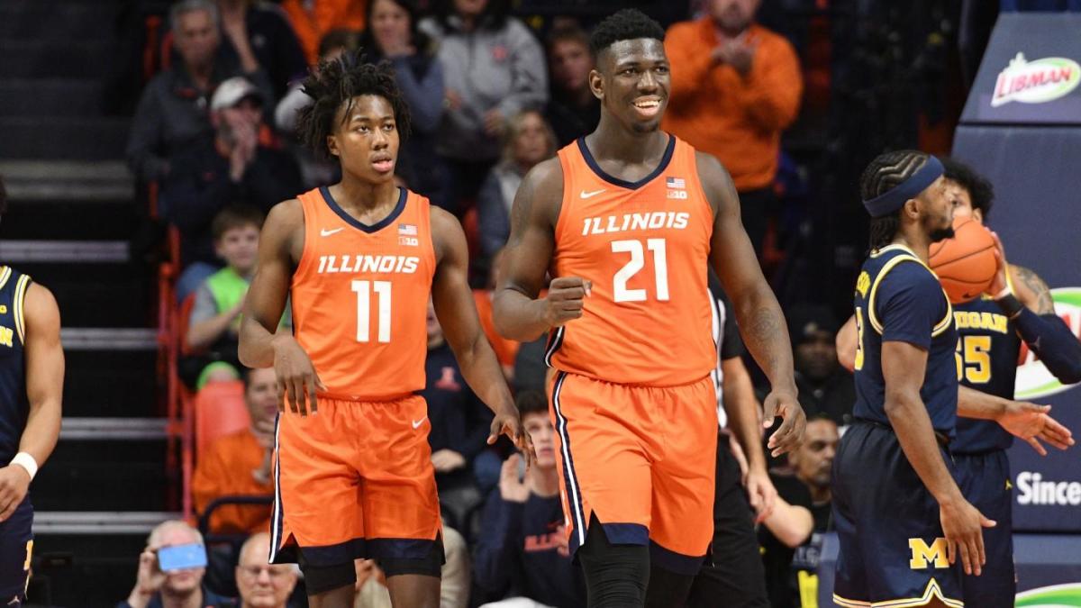 Ayo Dosunmu Autographed Orange Basketball Jersey