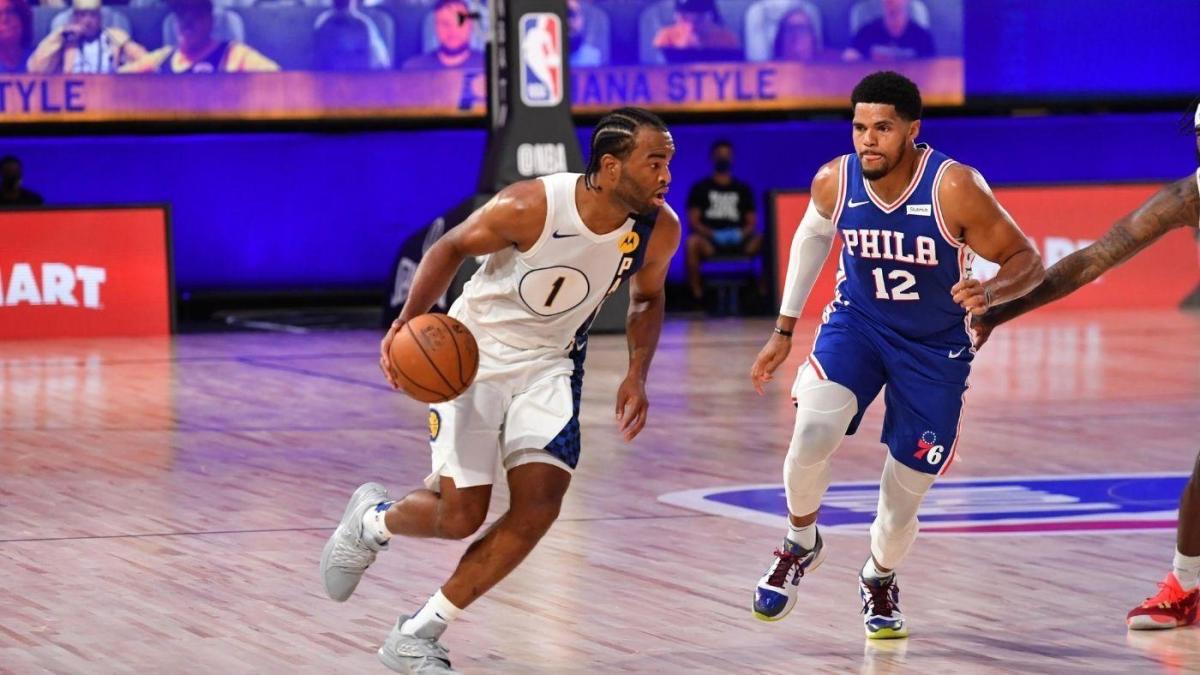 76ers Vs Pacers Takeaways T J Warren Explodes For 53 Points Sinks 76ers In Restart Opener For Both Teams Cbssports Com