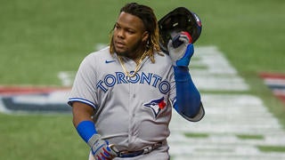 Vladimir Guerrero & Vladimir Guerrero Jr Toronto Blue Jays 40 Home