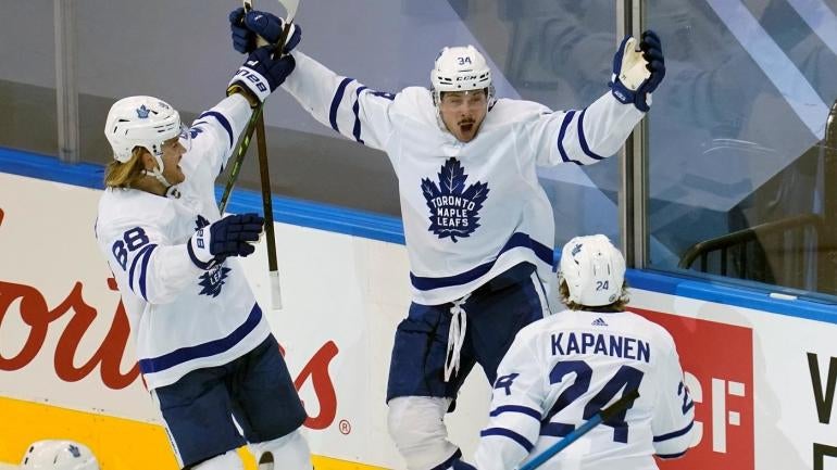 NHL: Eastern Conference Qualifications-Toronto Maple Leafs at Columbus Blue Jackets