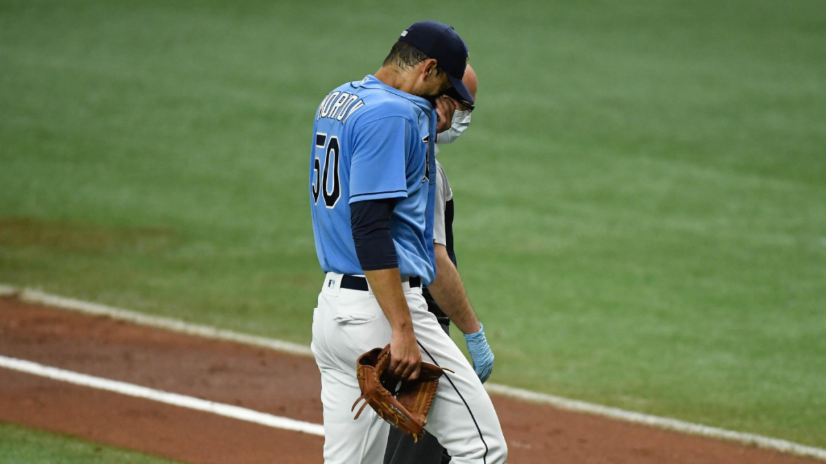 rays charlie morton lands on injured list with shoulder problem after leaving start vs yankees cbssports com rays charlie morton lands on injured