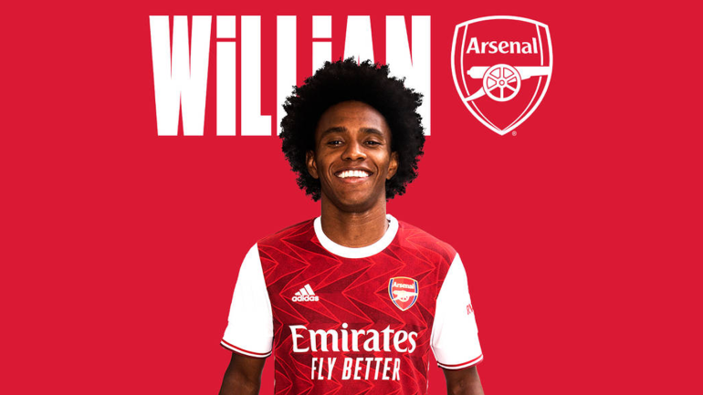 willian in arsenal kit