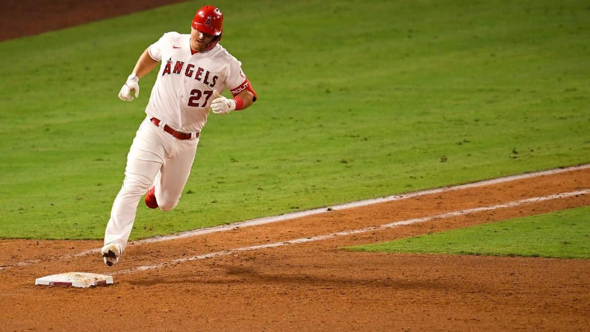 Trout ties Salmon's Angels career HR record with No. 299