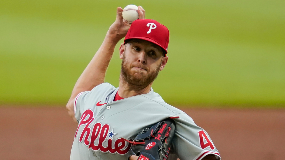 Lids Zack Wheeler Philadelphia Phillies Fanatics Authentic Autographed 11  x 14 Pitching Spotlight Photograph