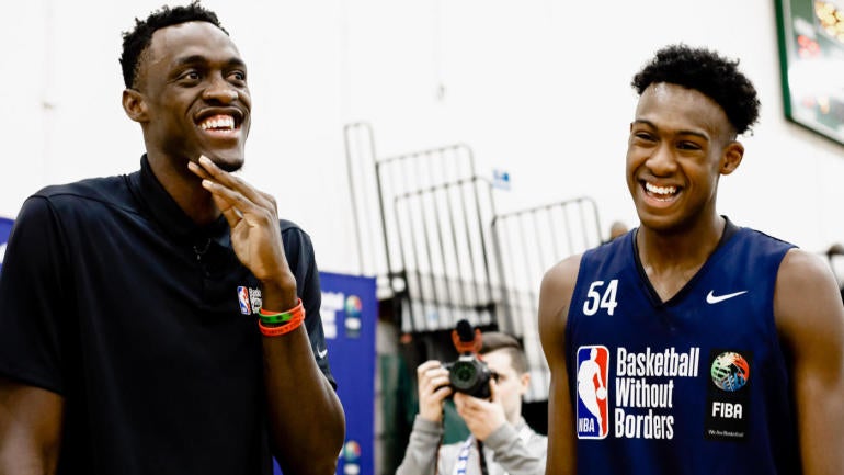 Pascal Siakam and Olivier Maxence-Prosper at BWB Global