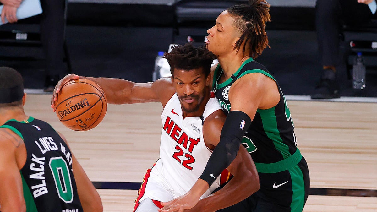 Celtics Vs Heat Score Takeaways Miami Overcomes 17 Point Deficit Moves Two Wins Away From Nba Finals Cbssports Com