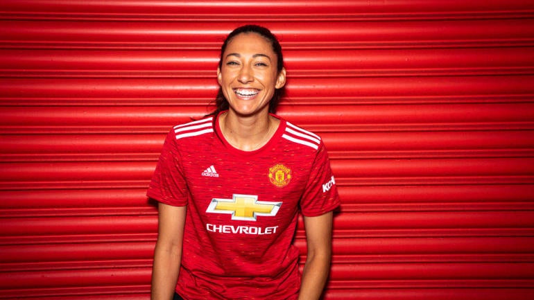 Christen Press Arrives for her first day at Manchester United Women