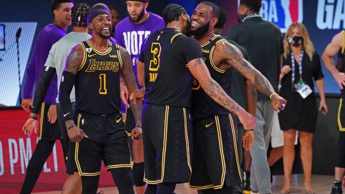 lakers wearing black mamba jersey