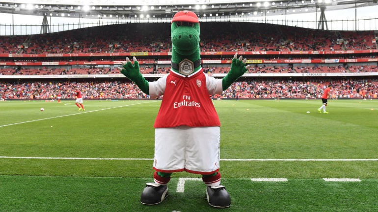 Arsenal Mascot Gunnersaurus Returns To Pitch For First Time Since ...