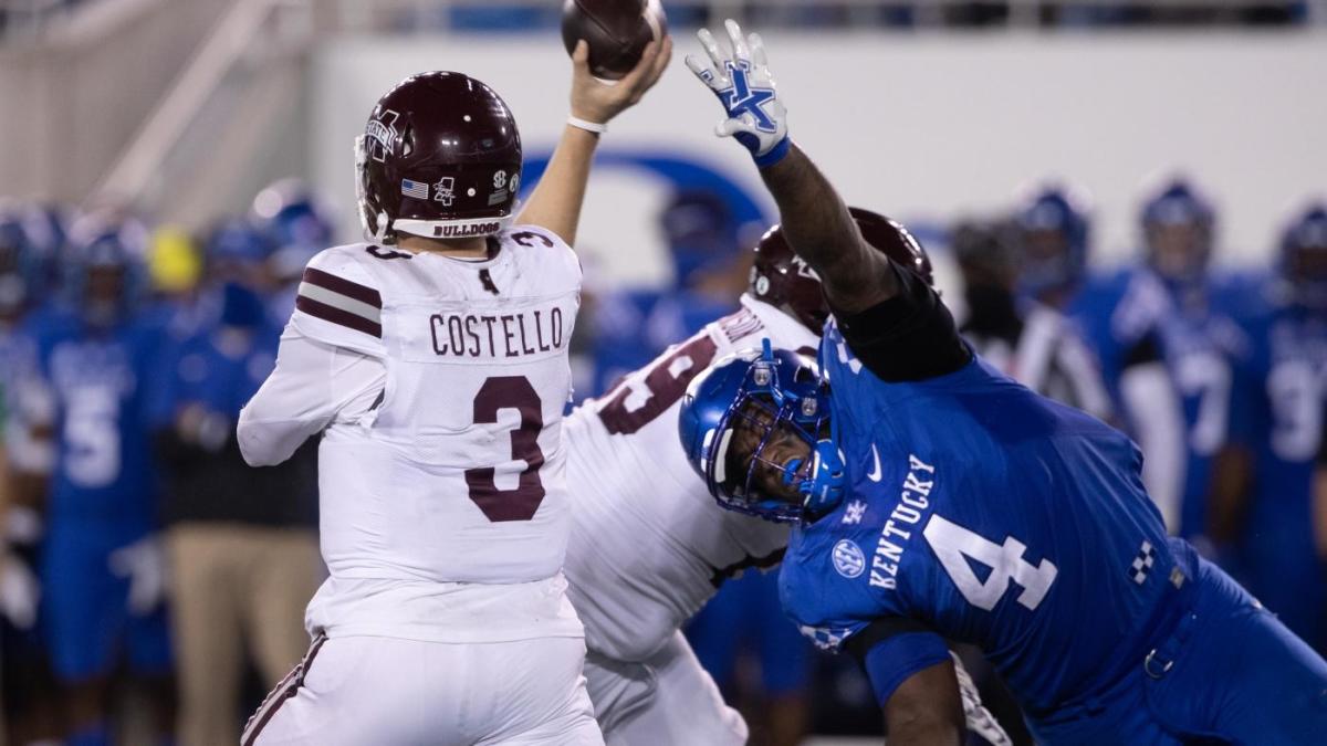 Mike Leach's offense shut out for first time in his career as Kentucky routs Mississippi State