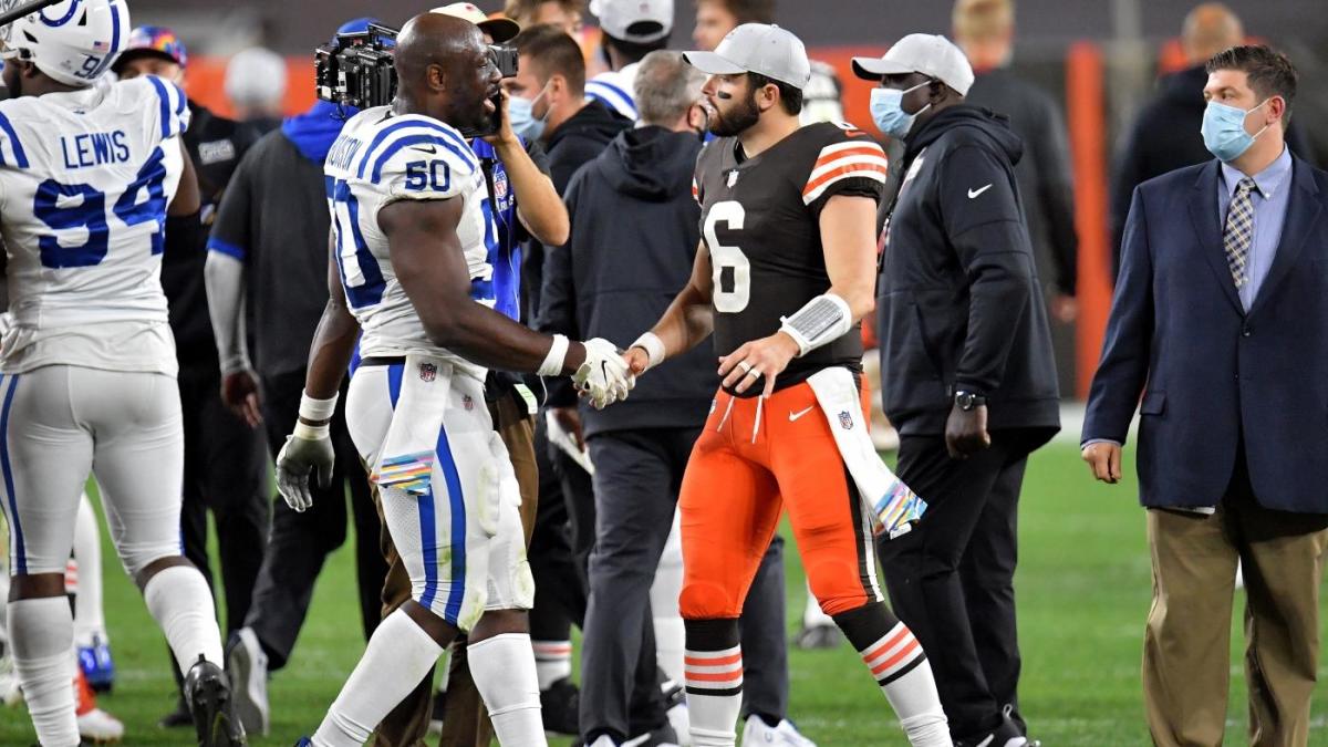 Baker Mayfield undergoes post-game X-ray on ribs, expects to play next week  vs. Steelers 