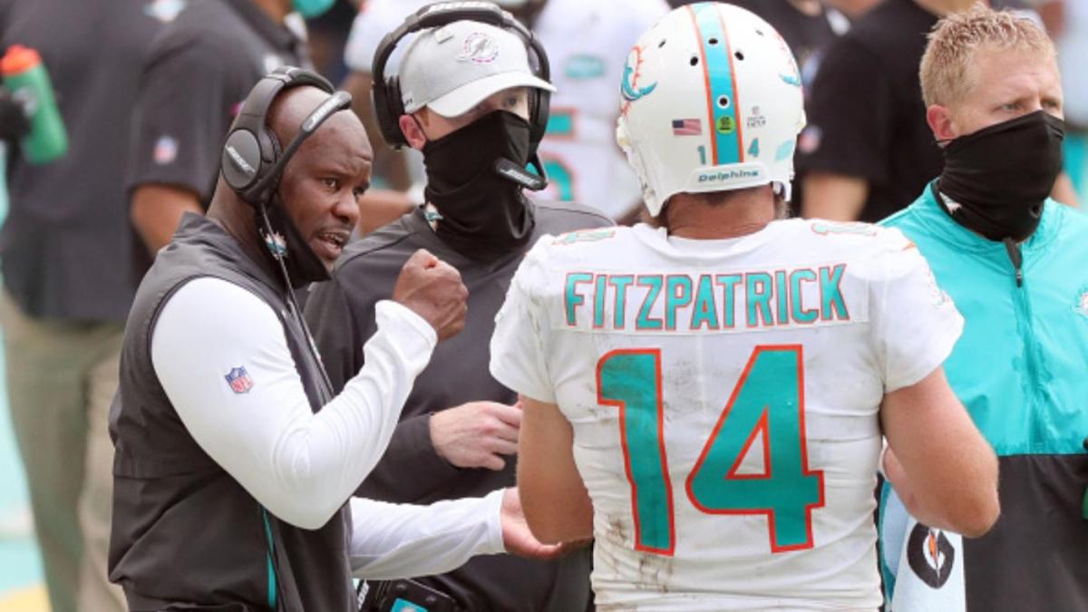 Brian Flores on Dolphins' Ryan Fitzpatrick: 'I think his best days