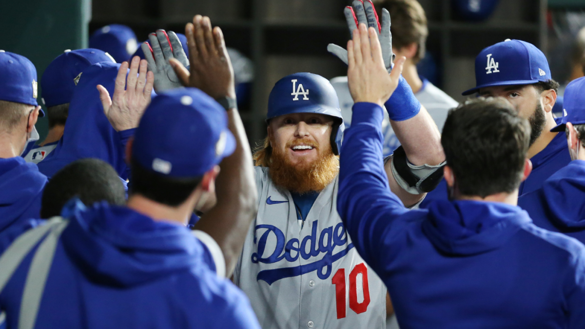 A detail shot of Justin Turner of the Los Angeles Dodgers jersey News  Photo - Getty Images