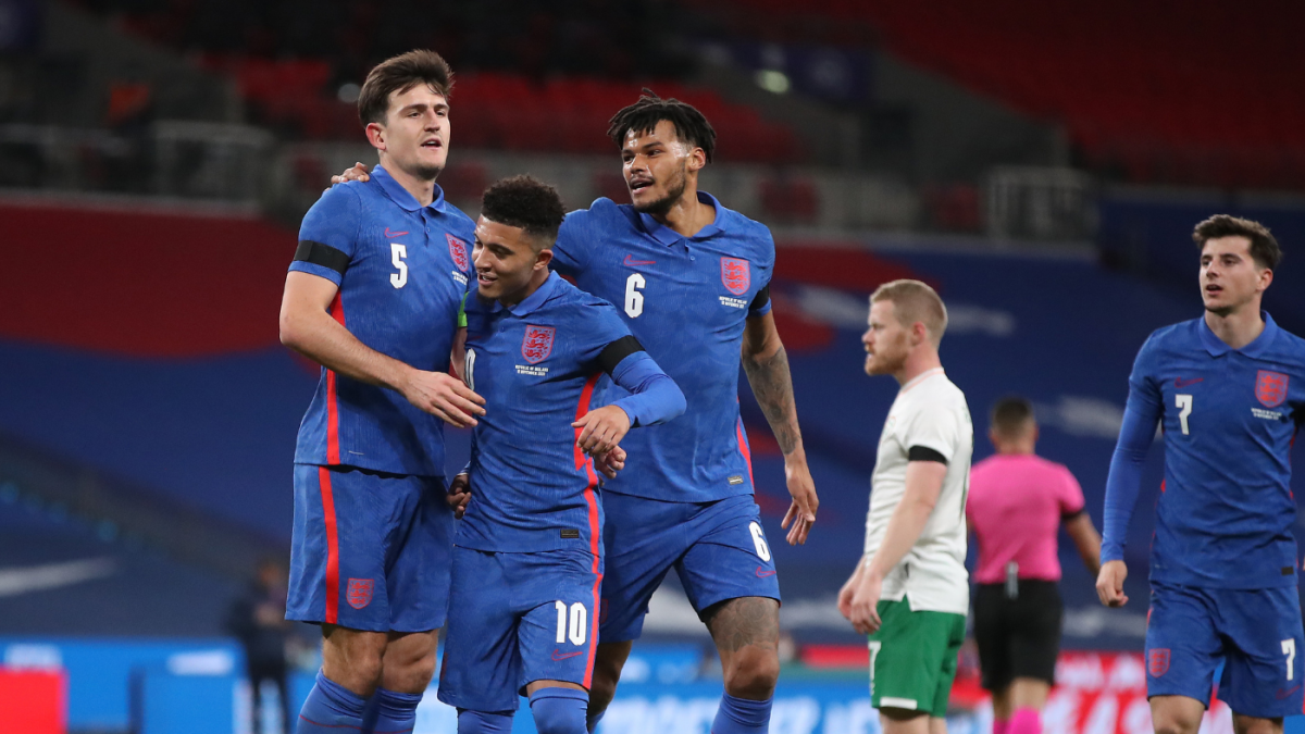 England Vs Ireland Score Jadon Sancho Harry Maguire Among Scorers In Comfortable Win At Wembley Cbssports Com