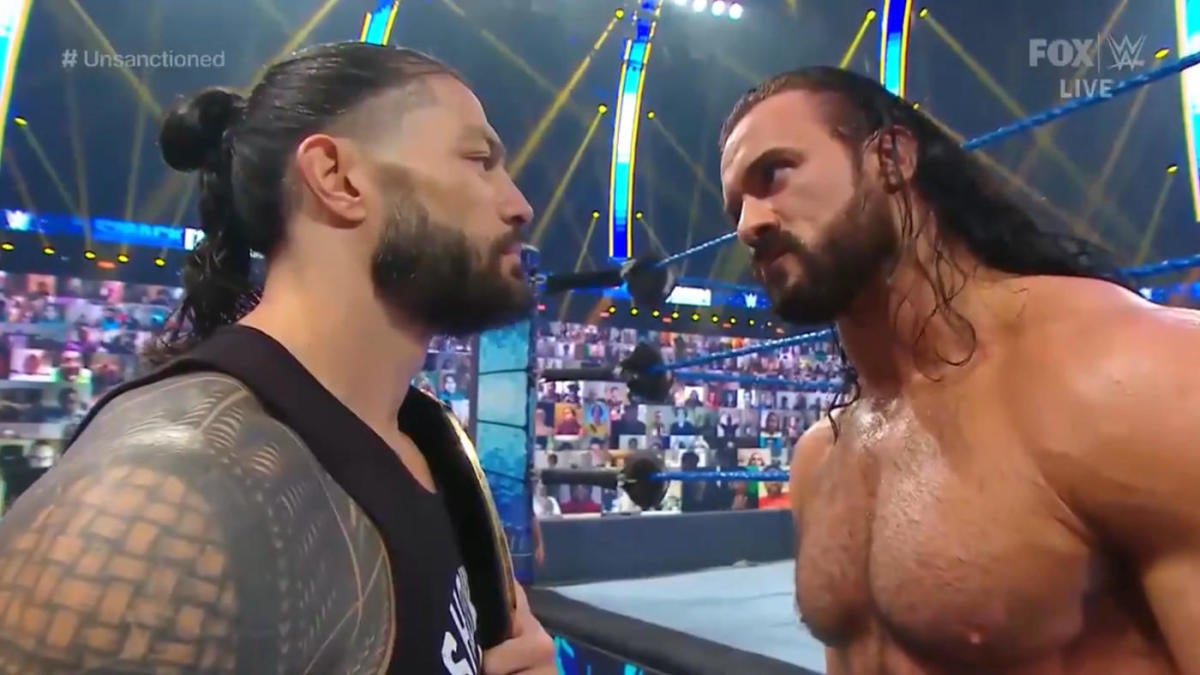 Wwe Smackdown Results Recap Grades Drew Mcintyre Invades Roman Reigns Island Cbssports Com