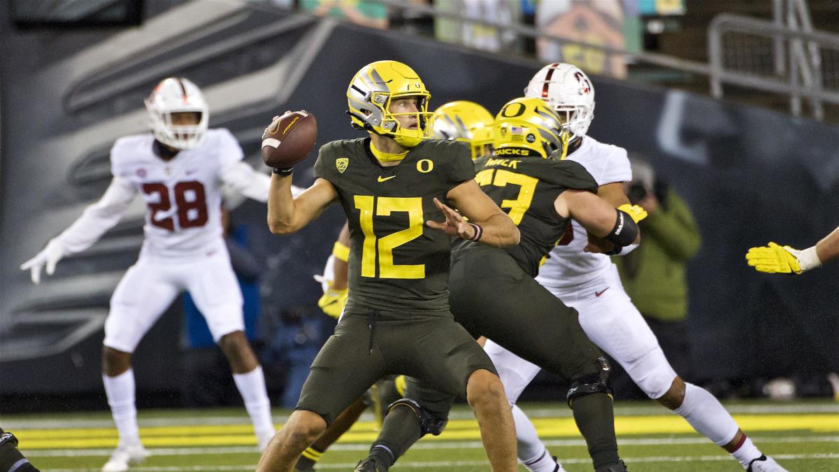 Oregon starting QB Tyler Shough entering the transfer portal with three years remaining of eligibility