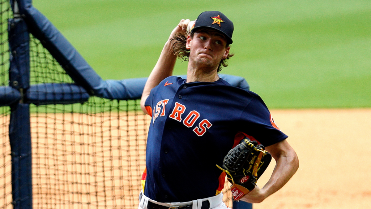 Hunter Brown, 1 of Astros' top prospects, wins for Houston in MLB debut  against Texas Rangers on Monday - ABC13 Houston