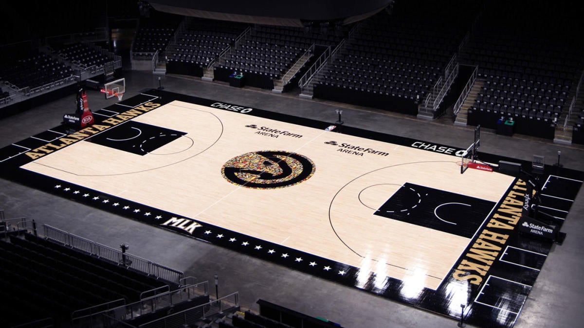 Atlanta Hawks Unveil Mlk City Edition Court That Will Honor Dr Martin Luther King Jr Cbssports Com