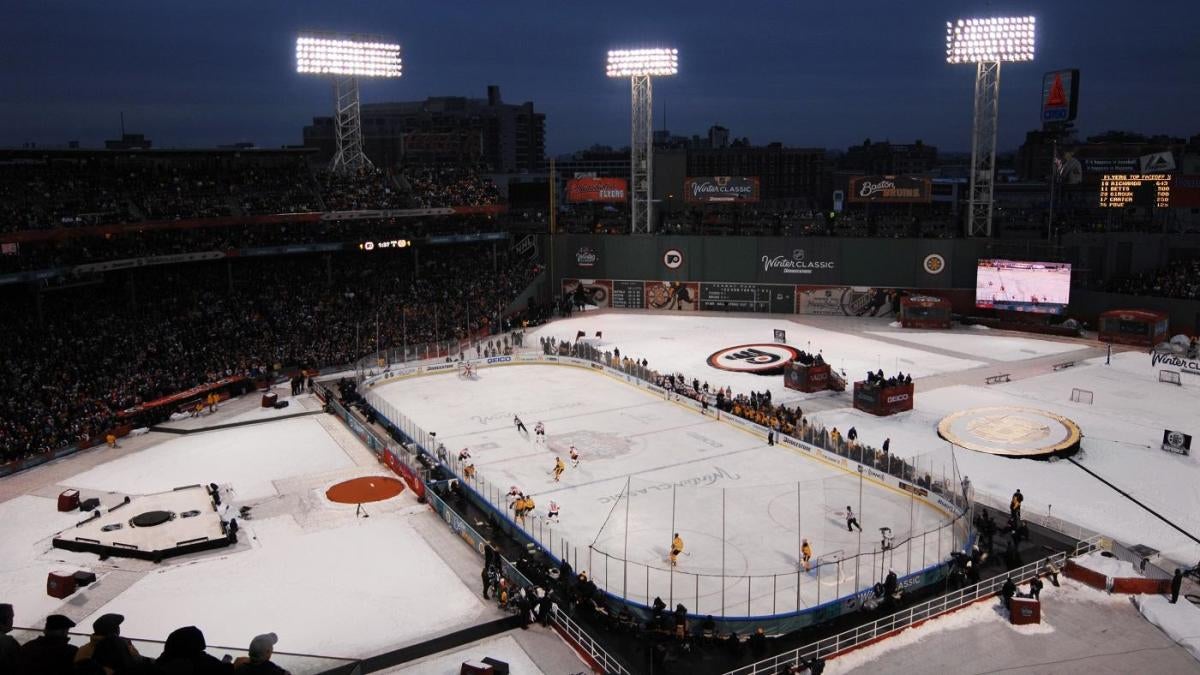 Merchandise is displayed during the LA Kings/NHL Stadium Series News  Photo - Getty Images