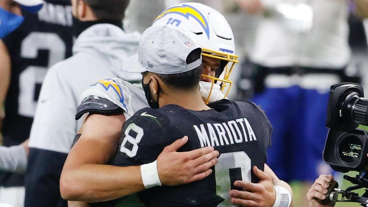 Justin Herbert outduels Marcus Mariota as L.A. Chargers defeat the