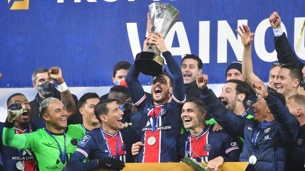 Psg Vs Marseille Score Icardi And Neymar Secure Pochettino S First Silverware In Trophee Des Champions Cbssports Com