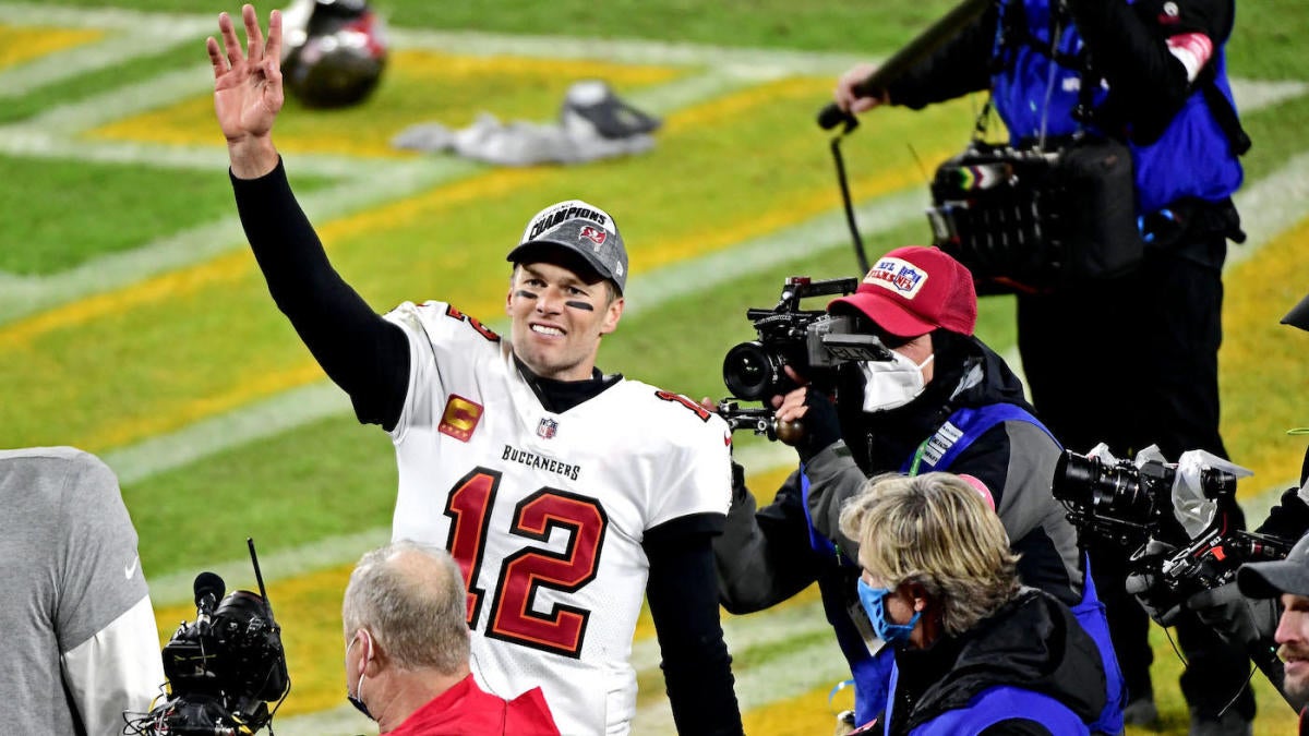 Tom Brady Tampa Bay Buccaneers NFC Champion Quarterback 2021 Images