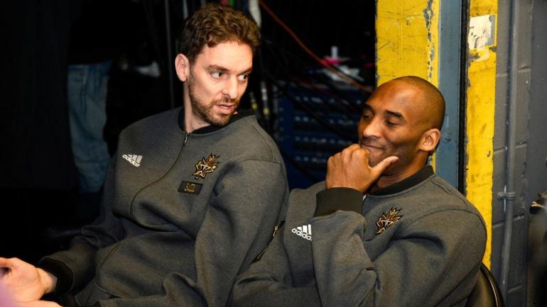 Ver: Pau Gasol juega baloncesto con las hijas pequeñas de Kobe Bryant