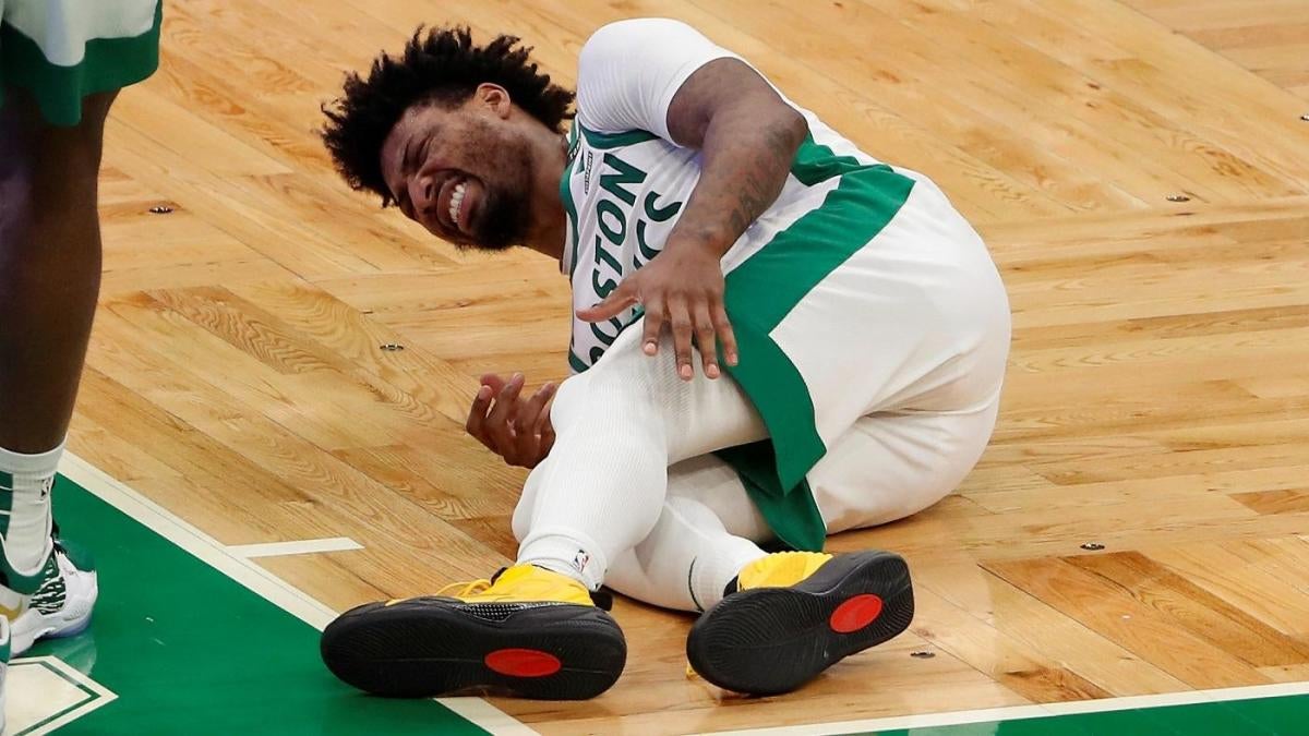 Celtics’ Marcus Smart suffers from calf strain against the Lakers, but the close-up view shows a potentially darker picture