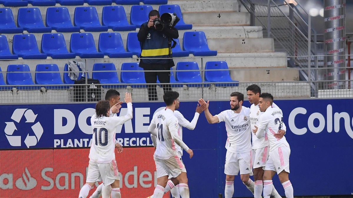 Huesca Vs Real Madrid Player Ratings Raphael Varane Double Leads Los Blancos Comeback Cbssports Com