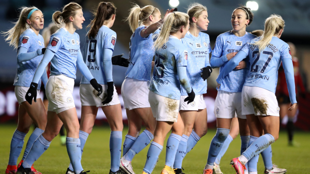 Manchester City Women Crush Manchester United Uswnt Stars Christen Press Abby Dahlkemper Featured In Derby Cbssports Com