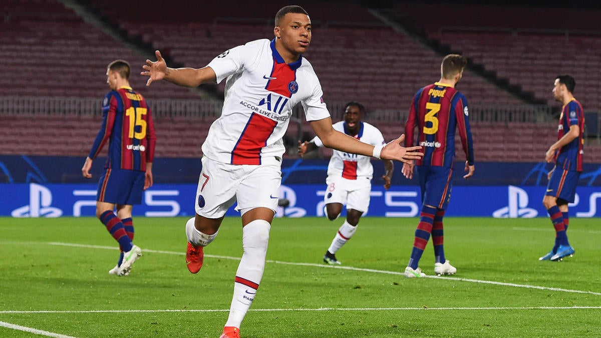 Barcelona vs. PSG score: Kylian Mbappe hat trick carries ...