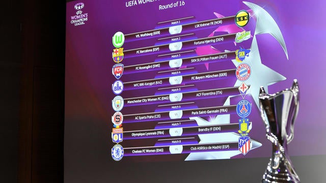 Uefa Women S Champions League Draw Results Chelsea Get Atletico Madrid In Round Of 16 Lyon Face Brondby Cbssports Com