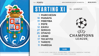 Porto Vs Juventus Starting Lineups For Uefa Champions League Matchup Weston Mckennie In Midfield Cbssports Com