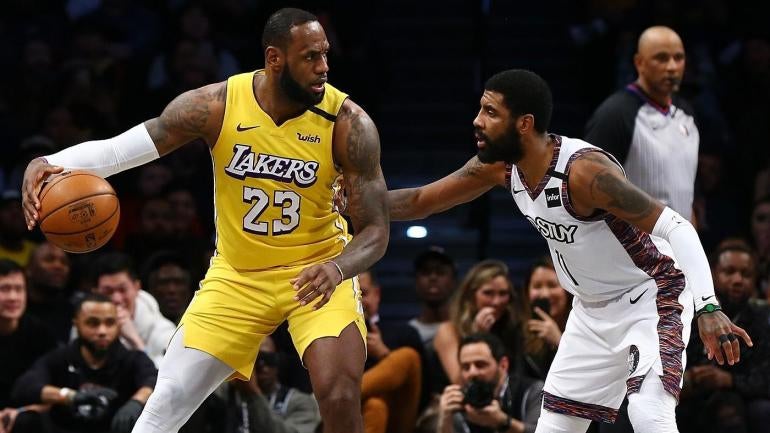 LeBron James Kyrie Irving Los Angeles Lakers Brooklyn Nets