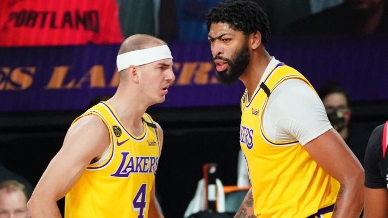 Anthony Davis Alex Caruso Los Angeles Lakers