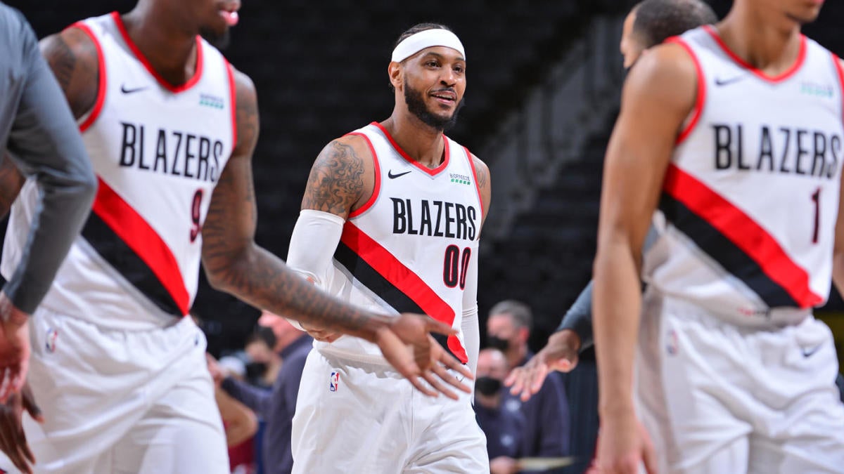 Trail Blazers Carmelo Anthony Passes Hakeem Olajuwon To Move Into 11th Place On Nba S All Time Scoring List Cbssports Com