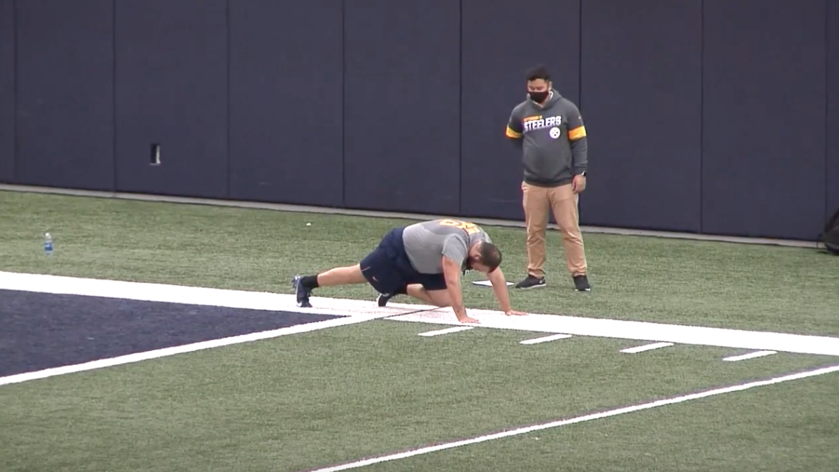 WVU Pro Day Highlights Chase Behrndt