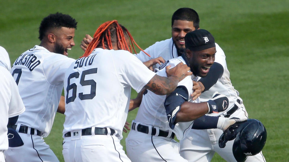 Detroit Tigers' Akil Baddoo reacts after striking out to end the top of the  fourth inning against the Minnesota Twins of a baseball game in  Minneapolis, Monday, Aug. 1, 2022. (AP Photo/Abbie