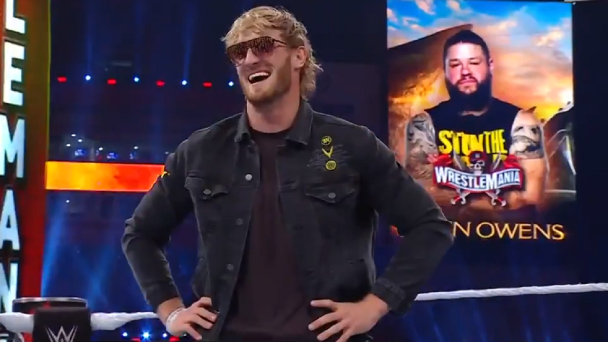 WATCH: Logan Paul gets physical during WWE WrestleMania 37 ...