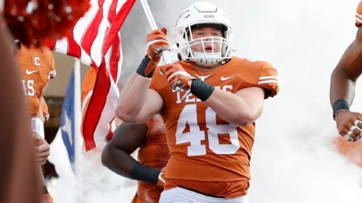 Texas linebacker Jake Ehlinger, brother of Colts rookie Sam