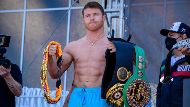 CANELO PUNISHES PLANT FOR ALL 4 168-POUND TITLES!