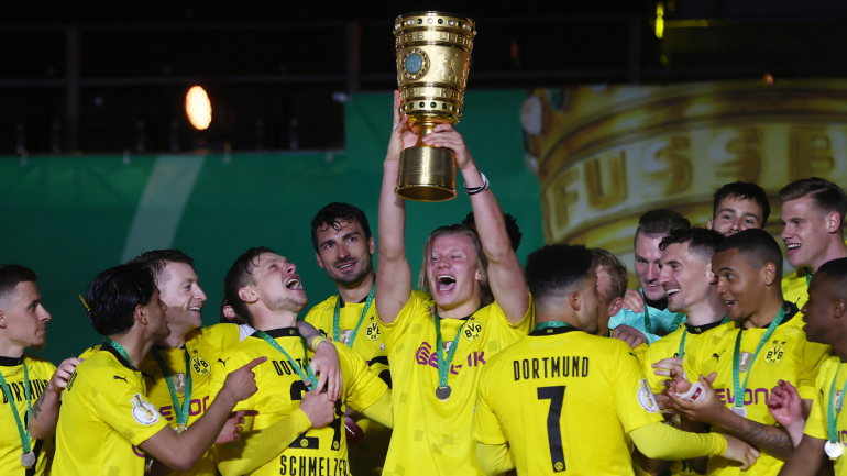 Dortmund Vs Rb Leipzig Score Erling Haaland And Jadon Sancho Shine In Dfb Pokal Final Cbssports Com