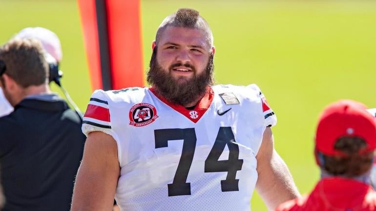 Ben Cleveland Georgia Bulldogs Baltimore Ravens