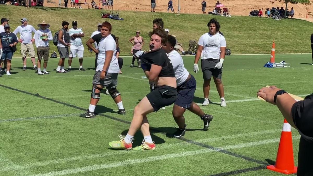 Amir Herring at Polynesian Bowl Combine