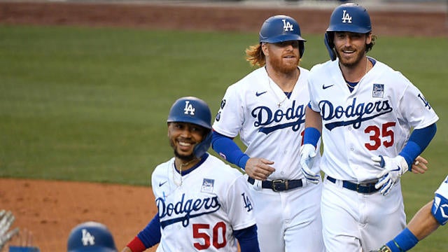 Dodgers score record 11 runs in 1st inning vs Braves in NLCS