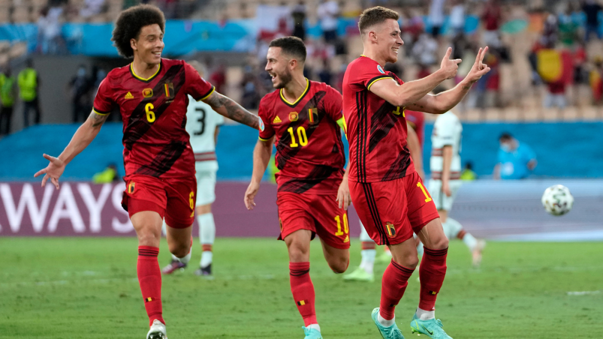 Belgium Vs Portugal Score Thorgan Hazard Stunner Knocks Reigning Champions Out Of Euro 2020 Cbssports Com