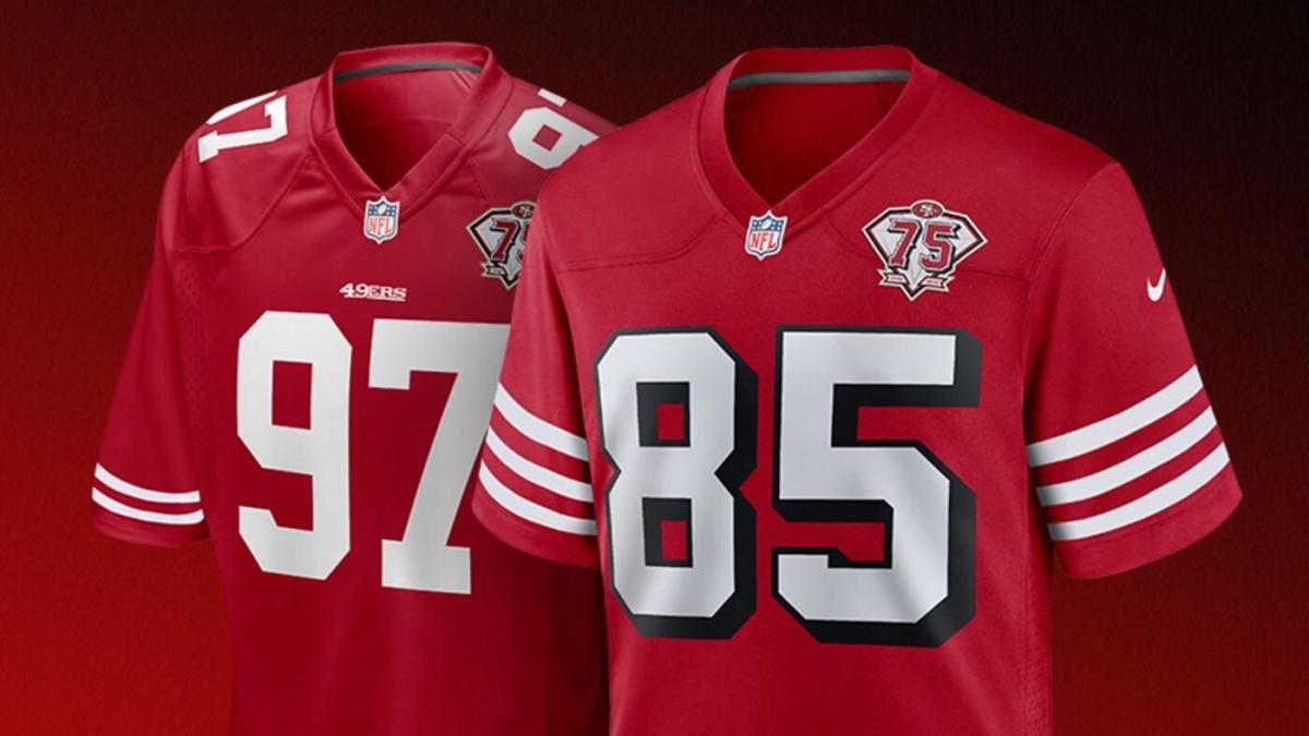 black and red 49ers jersey