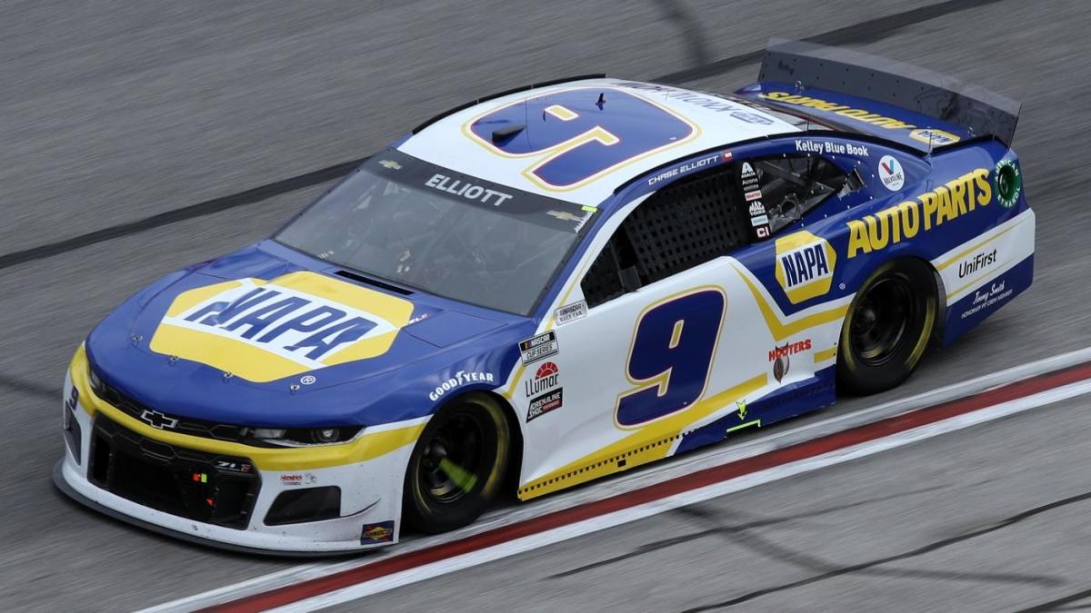 Quaker State 400 starting lineup Chase Elliott on pole at home