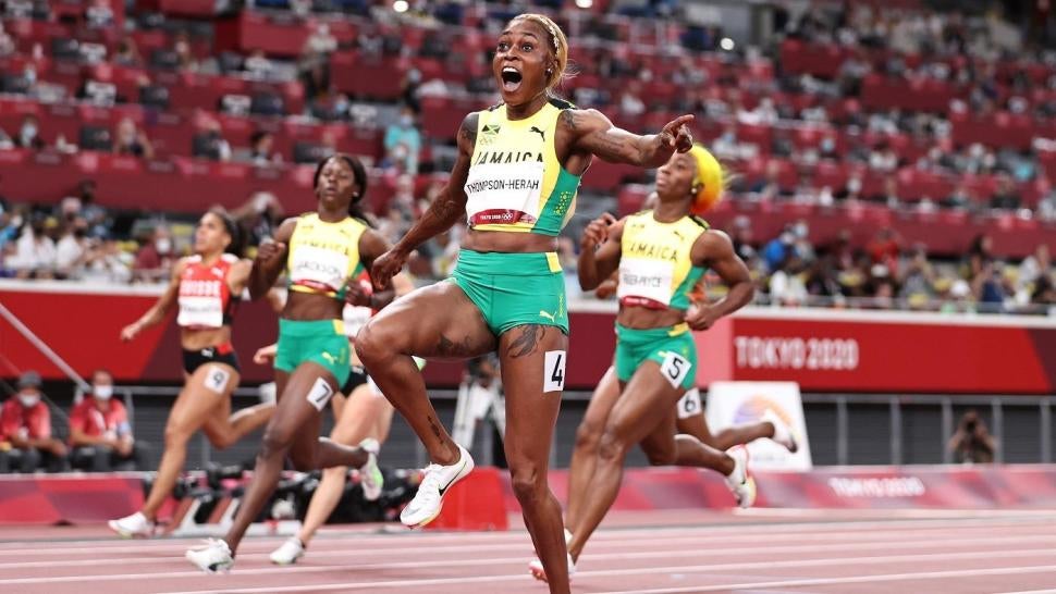 Elaine Thomspon-Herah Jamaica Women's 100 Meters 2020 Tokyo Olympics